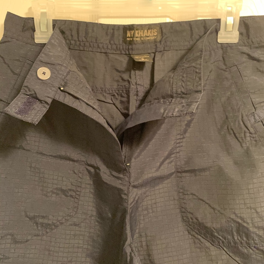 Nylon Drawstring Bottom Cargo Capris - image 5